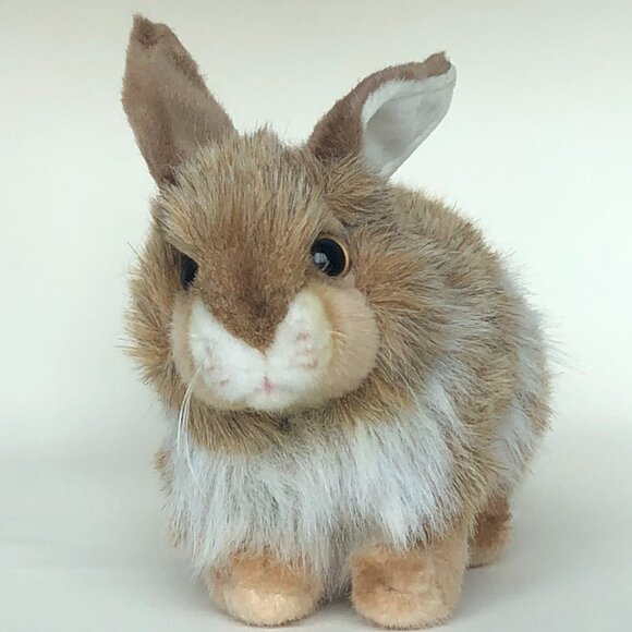 Hansa Handcrafted Rabbit (Brown Mix) Stuffed Animal Brand New w/ Tag - Picture 5 of 14